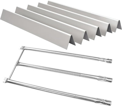 7536 Flavorizer Bars & 7508 Burners Replacement Set for Weber Spirit E-310/E-320 and Genesis Silver Gold Platinum B/C Gas Grills
