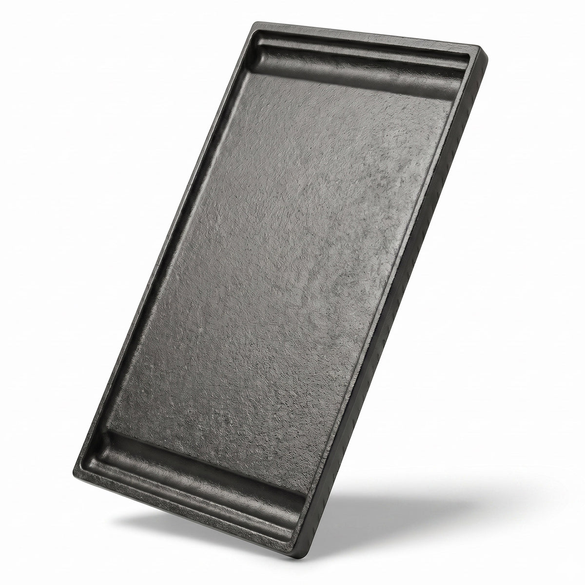 Cast iron flat griddle plate 44.5x25.8 cm replacing Weber 7637 grate for Spirit 200 & Spirit 300 series gas grills.