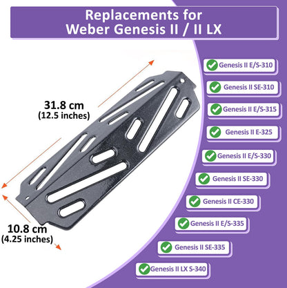 66040 Heat Deflector for Weber Genesis II 300 / LX 300 Series - Genesis II E-310/ E-315/ S-335 Grill Parts, Porcelain-Enameled  Steel