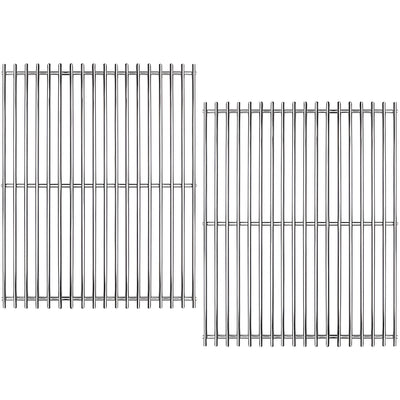 7521 / 7522 Grillroste für Weber Spirit 200 Serie (E-200, E-210, S-200, S-210), Spirit 500, Genesis Silver A & mehr, 38 cm x 28,6 cm pro Rost (seitlich montierte Bedienelemente), Edelstahl
