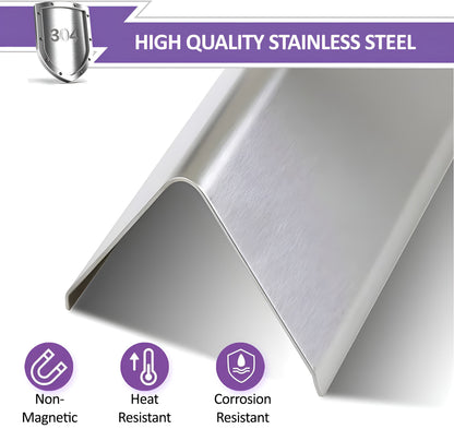 7620 / 7621 Flavorizer Bars (Brennerschutzbleche) für Weber Genesis 300 Series Gasgrills - E-310/E-320/E-330 (Frontmontierte Brennersteuerung), Edelstahl