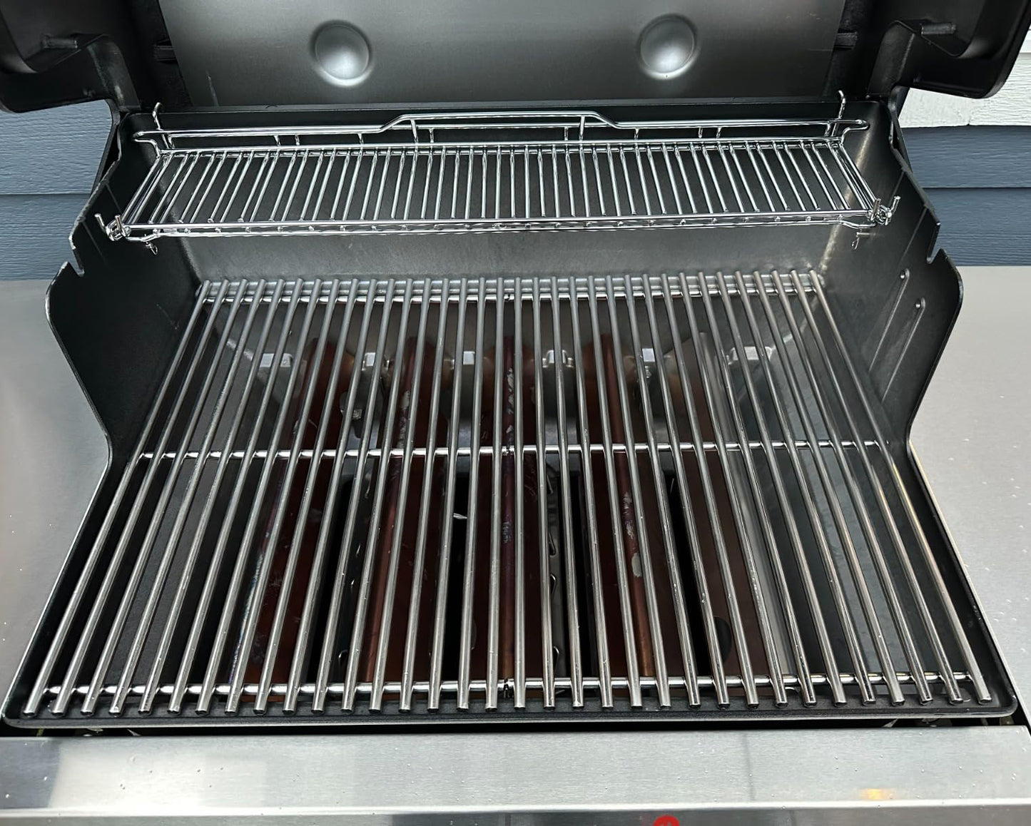 7638/7639 Grillroste für Weber Spirit 300 Serie (E-310/E-320/S-310/S-320), Spirit 700, Silver/Gold/Platinum B & C, Genesis 1000-5000 Gasgrills, 44,5 cm x 30,2 cm jeweils, Edelstahl