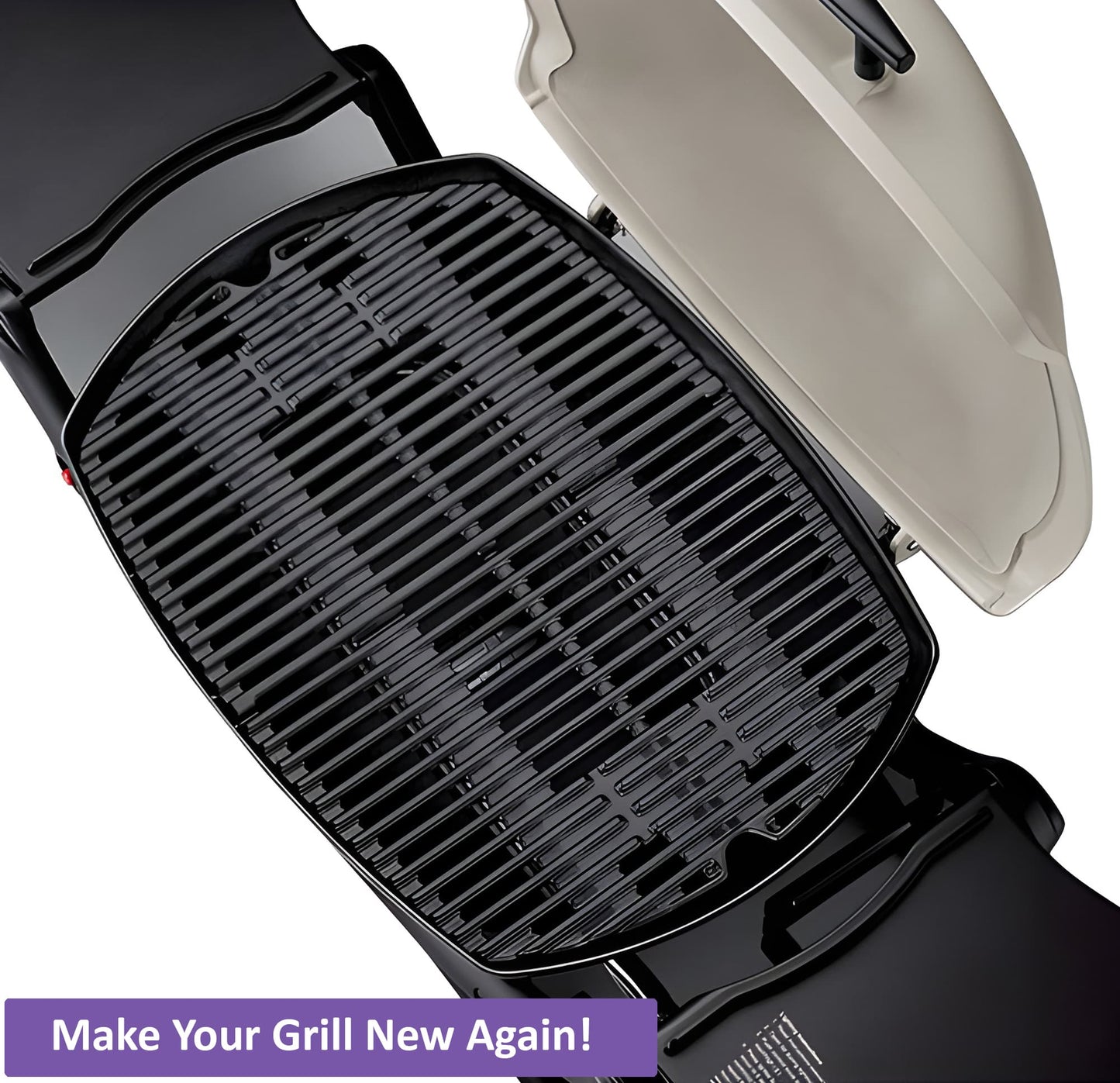 7645 Gusseiserne Grillroste für Weber Q200/Q2000 Serie (Q220, Q220, Q260, Q2000, Q2200, Q2400) Gasgrills, Weber Q Grill Ersatzteile