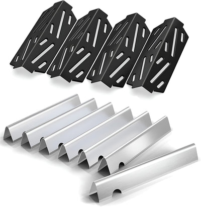 Flavorizer Bars and Heat Deflector Set for Weber Genesis II 400/ LX 400 Series - Genesis II 410/415/435/440 Grill Parts, Stainless Steel